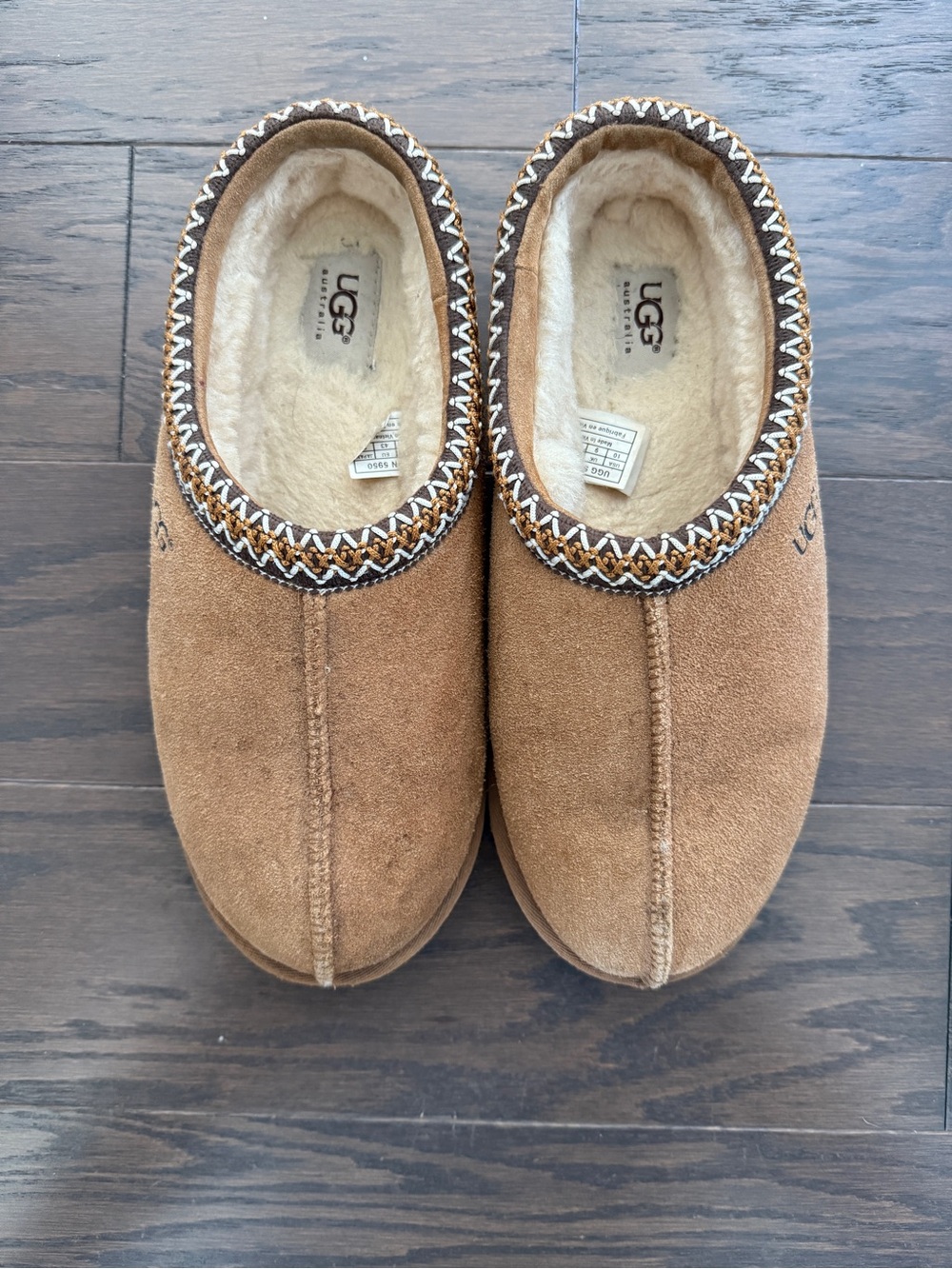 UGG men’s Chestnut Suede Slippers